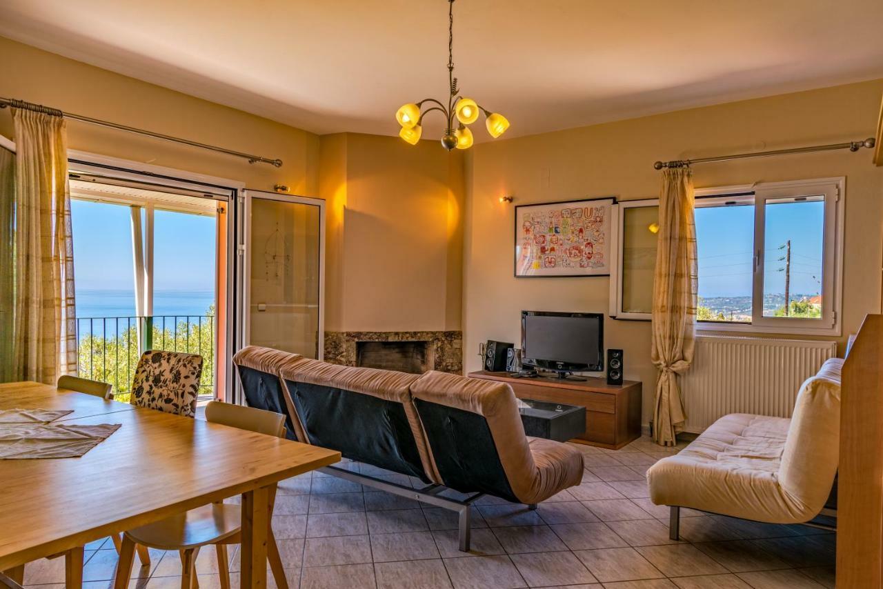 Ioannis House Sea View-Perfect Family Holidays Lourdata  Dış mekan fotoğraf